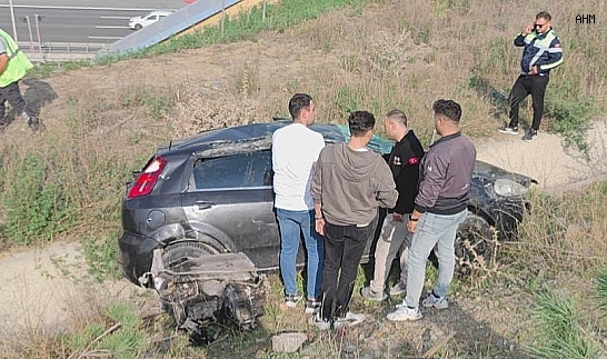 Sultangazi'deki kazada araç 30 metreden aşağıya uçtu: Motoru yerinden  fırladı - ASAYİŞ - Avcılar Haber Merkezi